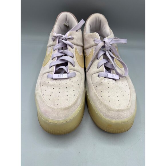 Nike Air Force 1 Sage LX Low Womens 8.5 Violet Mist Suede Sneakers AR5409-500 - Picture 2 of 9